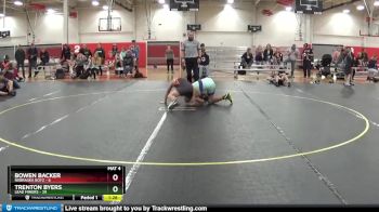 125 lbs Round 2 (4 Team) - Trenton Byers, Lead Miners vs Bowen Backer, Nebraska Boyz