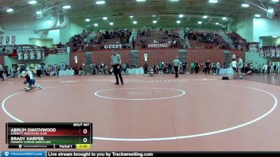 113 lbs Quarterfinal - Brady Harper, Midwest Xtreme Wrestling vs Abrum Swathwood, Garrett Wrestling Club