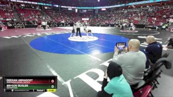 D1-106 lbs Cons. Round 1 - Deegan Armagost, Wisconsin Rapids Lincoln vs Bryson Busler, Watertown