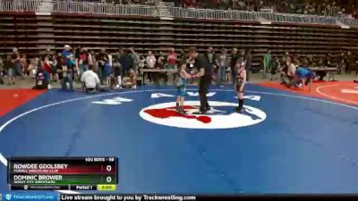 59 lbs Cons. Round 2 - Rowdee Goolsbey, Powell Wrestling Club vs Dominic Brower, Windy City Wrestlers