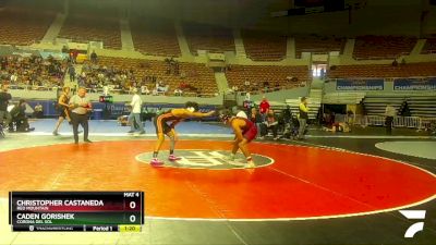 D1-157 lbs Champ. Round 1 - Christopher Castaneda, Red Mountain vs Caden Gorishek, Corona Del Sol