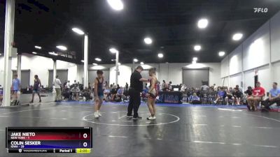 130 lbs 2nd Wrestleback (8 Team) - Jake Nieto, New York vs Colin Sesker, Iowa