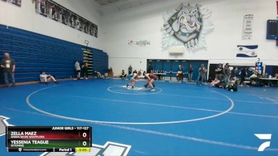 117-127 lbs Semifinal - Zella Maez, Green River Grapplers vs Yessenia Teague, Wyoming