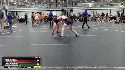 215 lbs Placement (4 Team) - Cole Grenier, South Side WC Black vs Pete Gerdal, Cavalier WC