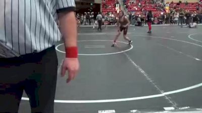 130 lbs Cons. Round 3 - Layne Sloan, Lawrence Elite vs Jackson Currie, CYWC