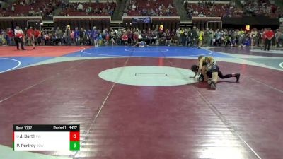 73 lbs Semifinal - Jameson Barth, Project Wrestling vs Peerless Portrey, Big Cat Wrestling