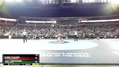 190 lbs Champ. Round 1 - Caden Thacker, Evansville Mater Dei vs Cody Shewmaker, Jeffersonville