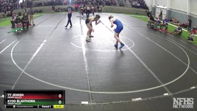 138 lbs Cons. Round 1 - Kydd Blanthorn, Virgin Valley vs Ty Jensen, Moapa Valley