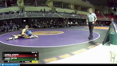 138 lbs Round 5 (6 Team) - Jaden Meyer, Hastings vs Jameal Agnew, Manhattan HS