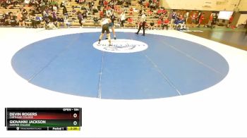 184 lbs Champ. Round 2 - Giovanni Jackson, Harper College vs Devin Rogers, Carthage College