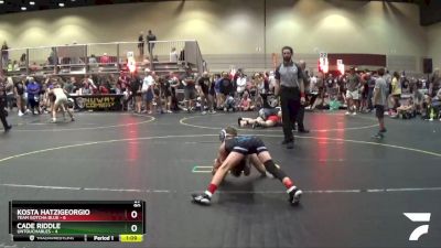 90 lbs Semis & 1st Wrestleback (8 Team) - Cade Riddle, Untouchables vs Kosta Hatzigeorgio, Team Gotcha Blue