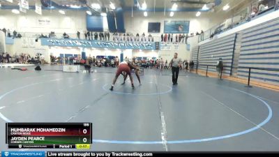 195 lbs Cons. Round 3 - Jayden Pearce, Corner Canyon vs MUMBARAK MOHAMEDZIN, Canyon Ridge