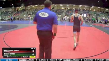 128 lbs Round 2 (4 Team) - Noah Owen, Rainier vs Mateo Rockwell, Riverside