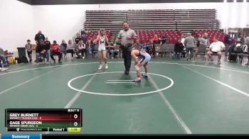 105 lbs Round 3 (8 Team) - Grey Burnett, Burnett Trained (OH) vs Gage Spurgeon, Minions Green (GA)