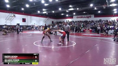 120 lbs Quarterfinal - Mateo Ochoa, Martin Luther King vs Ricardo Ponce, Redlands East Valley