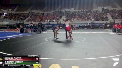 D4-120 lbs Quarterfinal - Christian Worley, Phoenix Christian vs Jiovanni Chavez, Santa Cruz Valley Union Hs