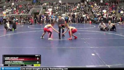 65 lbs Cons. Round 3 - Angelo Martinez, Nebraska Wrestling Academy vs Lane Lecolst, Nebraska Wrestling Academy