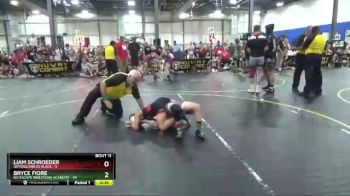75 lbs Round 4 (6 Team) - Bryce Fiore, No Escape Wrestling Academy vs Liam Schroeder, Untouchables Black