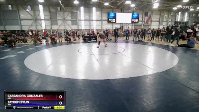 65 lbs Champ. Round 2 - Cassandra Gonzales, MN vs Taydem Bylin, WA