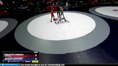 97 lbs 3rd Place Match - Sebastian Cisneros, California vs Jackson Humphrey, High Desert Wrestling Club