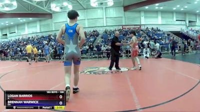 138 lbs Champ. Round 2 - Logan Barrios, IL vs Brennan Warwick, OH