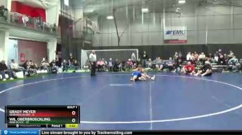 115 lbs Quarterfinals (8 Team) - Wil Oberbroeckling, Iowa Black vs Grady Meyer, Nebraska Silver