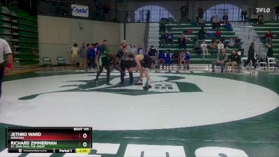 138 lbs Round 2 - Jethro Ward, Gonzaga vs Richard Zimmerman, St. John Paul The Great