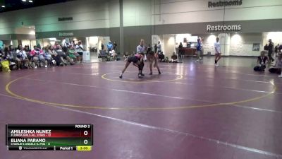 110 lbs Round 2 (6 Team) - Eliana Paramo, Charlie`s Angels-IL Pnk vs Amileshka Nunez, Florida Girls All Stars