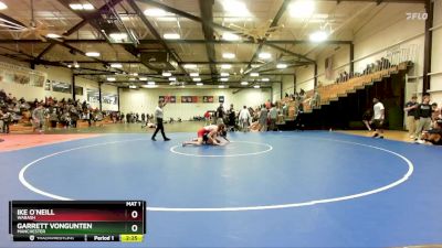 157 lbs Champ. Round 1 - Ike O`Neill, Wabash vs Garrett VonGunten, Manchester