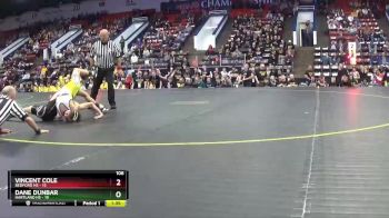 106 lbs Quarterfinals (8 Team) - Vincent Cole, Bedford HS vs Dane Dunbar, Hartland HS