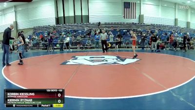 63 lbs Champ. Round 2 - Korbin Kiessling, Rampage Wrestling vs Kiernin Ryznar, Michigan Matcat Wrestling Club