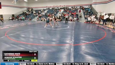 138 lbs Round 5 - Morgan Schuster, Allen Blue (Girls) vs Katherine White, Frisco Centennial (Girls)