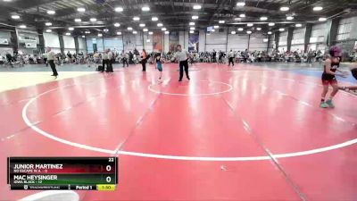 60 lbs Rd# 5- 3:45pm Friday Final Pool - Mac Heysinger, Iowa Black vs Junior Martinez, No Escape W.A.