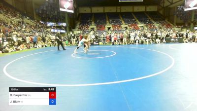 120 lbs Rnd Of 128 - Durben Carpenter, Georgia vs Jackson Blum, Michigan