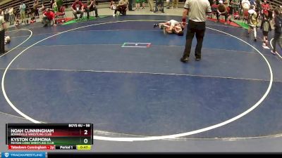 58 lbs Cons. Round 3 - Kyston Carmona, Payson Lions Wrestling Club vs Noah Cunningham, Bonneville Wrestling Club