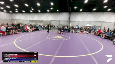 106 lbs Round 2 (8 Team) - Tyler Harper, Iowa vs Saxton Scott, Idaho