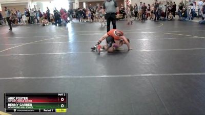 95 lbs Round 2 - Aric Foster, Armada Middle School vs Benny Garber, Woodmore High School