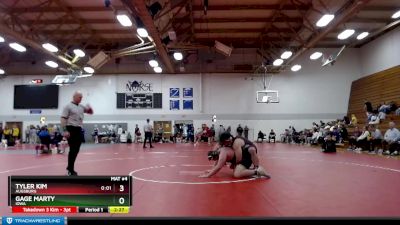 Elite 285 lbs Semifinal - Tyler Kim, Augsburg vs Gage Marty, Iowa