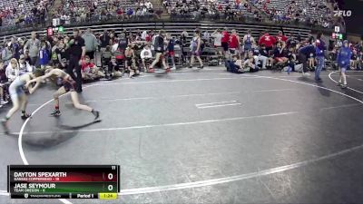 80 lbs Semis & 1st Wrestleback (8 Team) - Dayton Spexarth, Kansas Copperhead vs Jase Seymour, Team Oregon