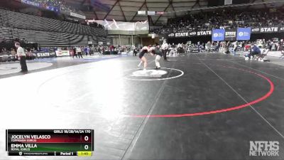 Girls 1B/2B/1A/2A 170 Semifinal - Emma Villa, Royal (Girls) vs Jocelyn Velasco, Toppenish (Girls)