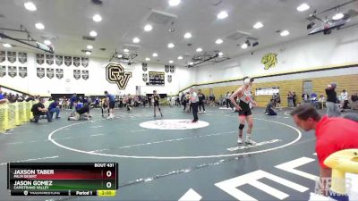 120 lbs Quarterfinal - Jaxson Taber, Palm Desert vs Jason Gomez, Capistrano Valley