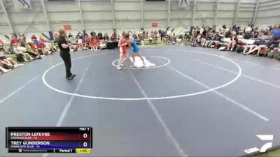 126 lbs Placement Matches - Preston LeFevre, Michigan Blue vs Trey Gunderson, Minnesota Blue