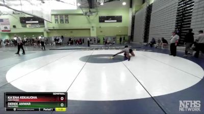 150 lbs Semifinal - Derek Anwar, Palisades vs Ka`ena Kekauoha, SAN PEDRO