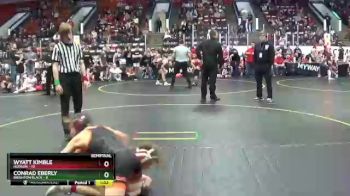 85 lbs Semis & 1st Wrestleback (8 Team) - Conrad Eberly, Brighton Black vs Wyatt Kimble, Hudson