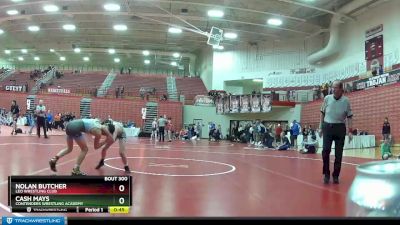 100 lbs Cons. Round 6 - Cash Mays, Contenders Wrestling Academy vs Nolan Butcher, Leo Wrestling Club