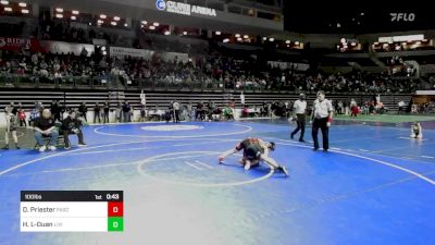 100 lbs Round Of 16 - Dominik Priester, Pascack HIlls vs Haokai Liu-Duan, Livingston