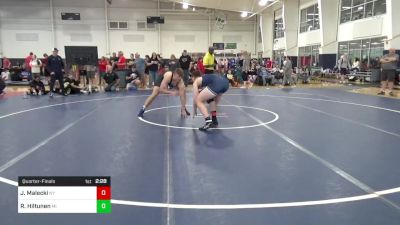 220-E lbs Quarterfinal - Jayden Malecki, NY vs Reid Hiltunen, MI