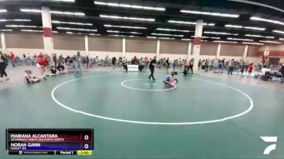 43 lbs Round 3 - Mariana Alcantara, Silverback Wrestling Forth Worth vs Norah Gann, Haslet WC