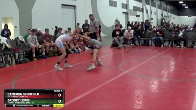 85 lbs Quarterfinals (8 Team) - Brodey Lewis, Thorn Wrestling (MN) vs Cameron Schofield, Outlaws Xtreme