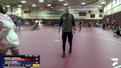 14UB-4 lbs Round 1 - Wyatt Hoffman, Sarbacker Wrestling Academy vs Tatum Honda, Dubuque Wrestling Club